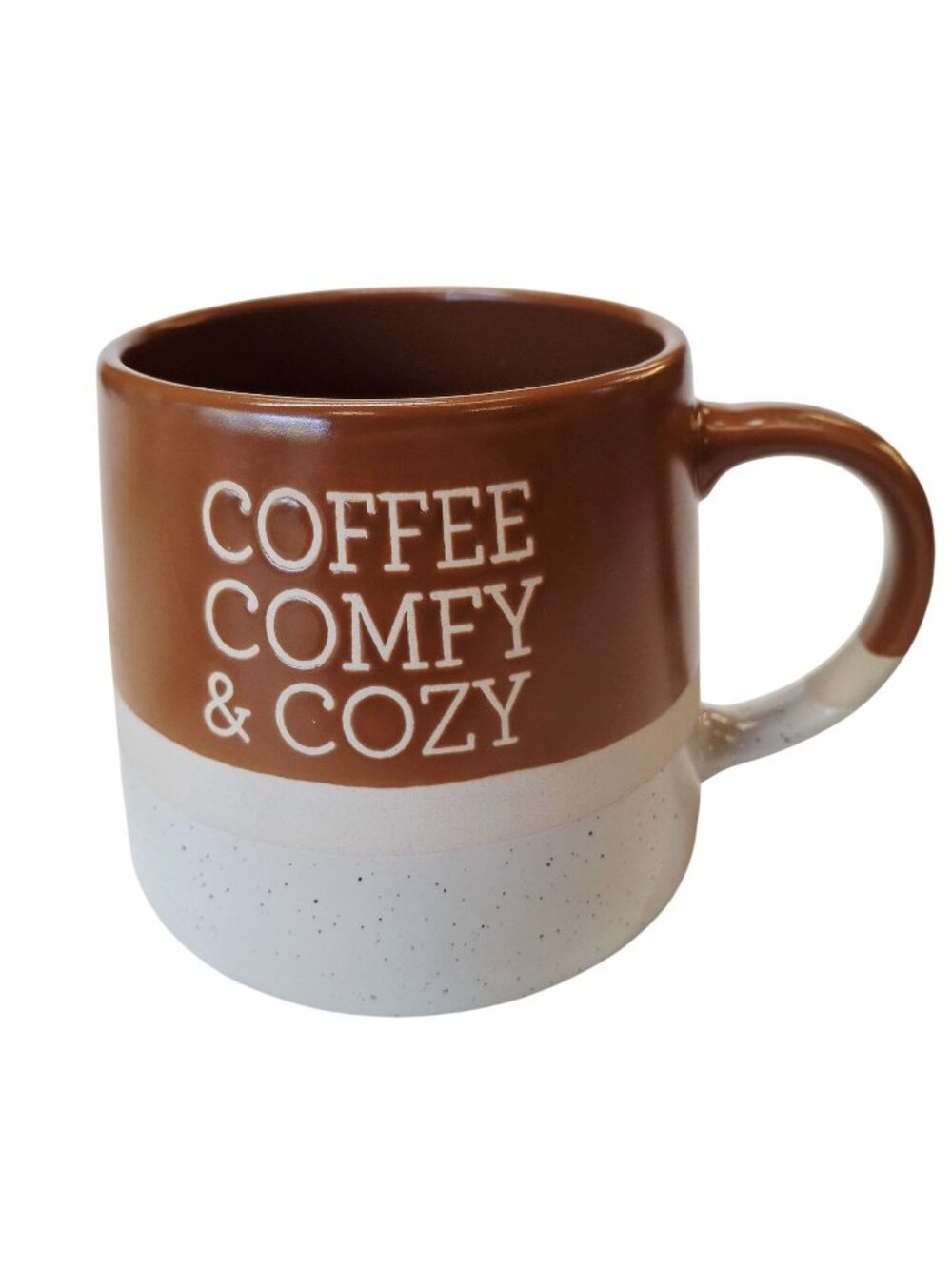Coffee Comfy & Cozy Stoneware Mug With Speckled Base Microwave & Dishwasher Safe